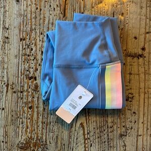 Spiritual Gangster Blue Stripe Leggings